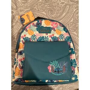 NWT Disney Bioworld Lilo and Stitch Teal Pineapple Mini Backpack